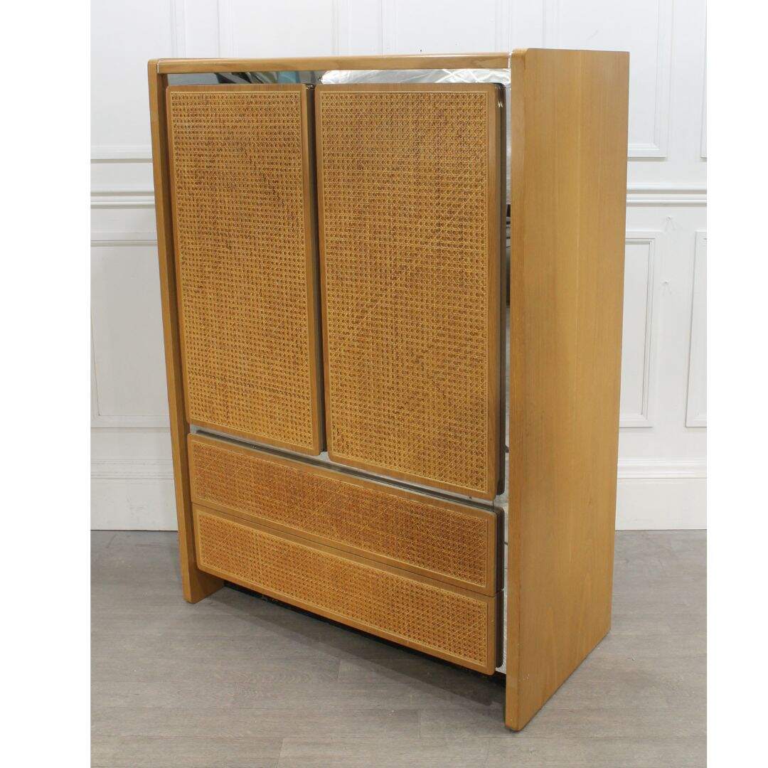 Modern chiffonier with caning