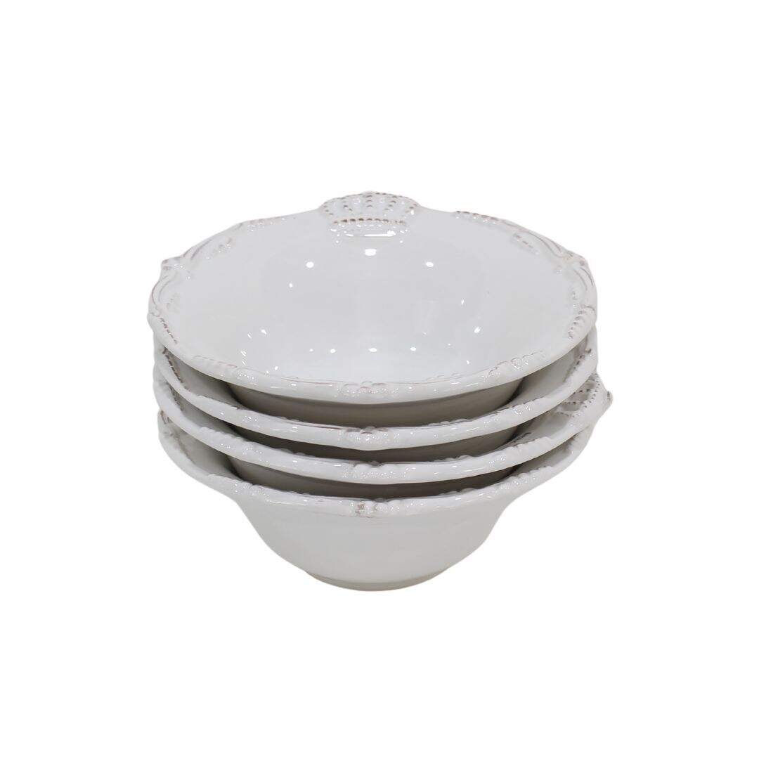 Ceramic bowl with a crown motif